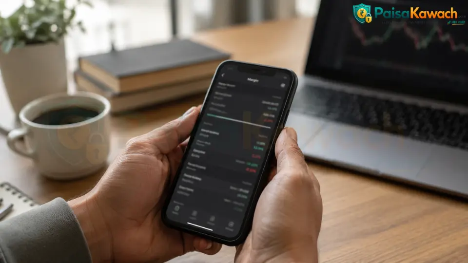 F&O trader checking reduced margin capital after SEBI collateral rule